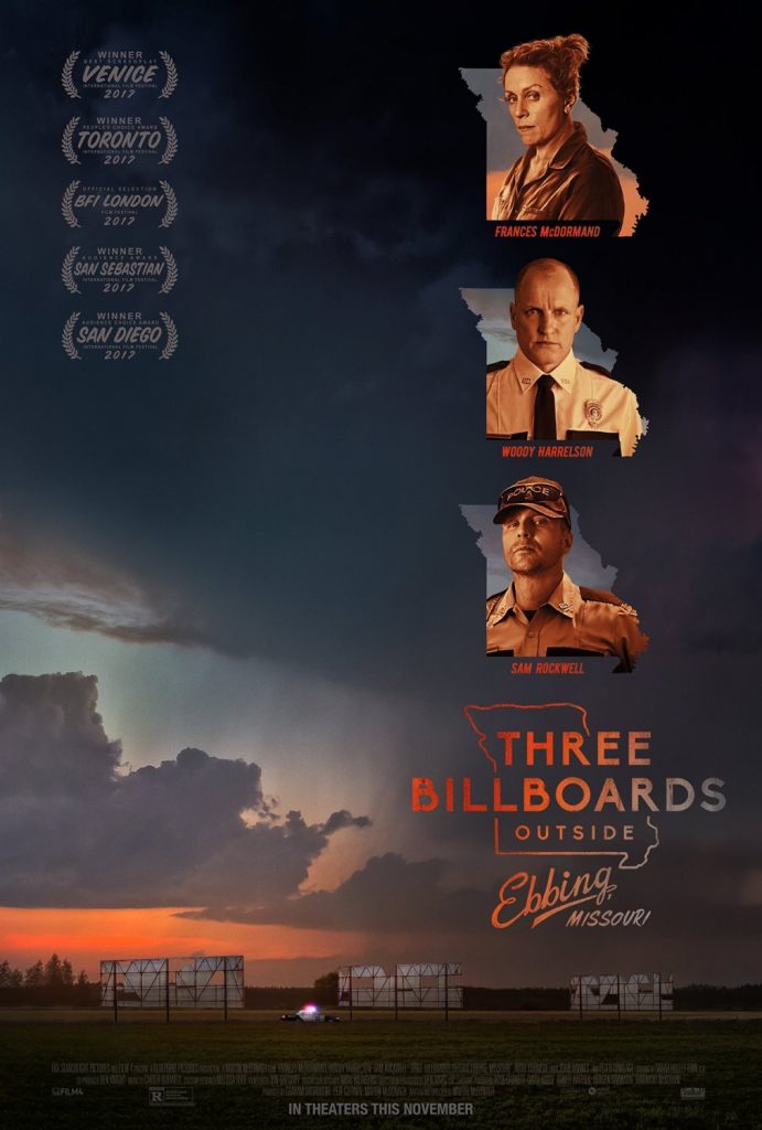 'Three Billboards outside Ebbing Missour' Poster
