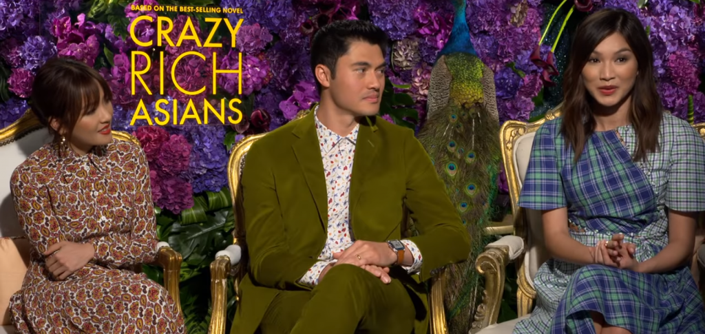 crazy rich asians cast poster