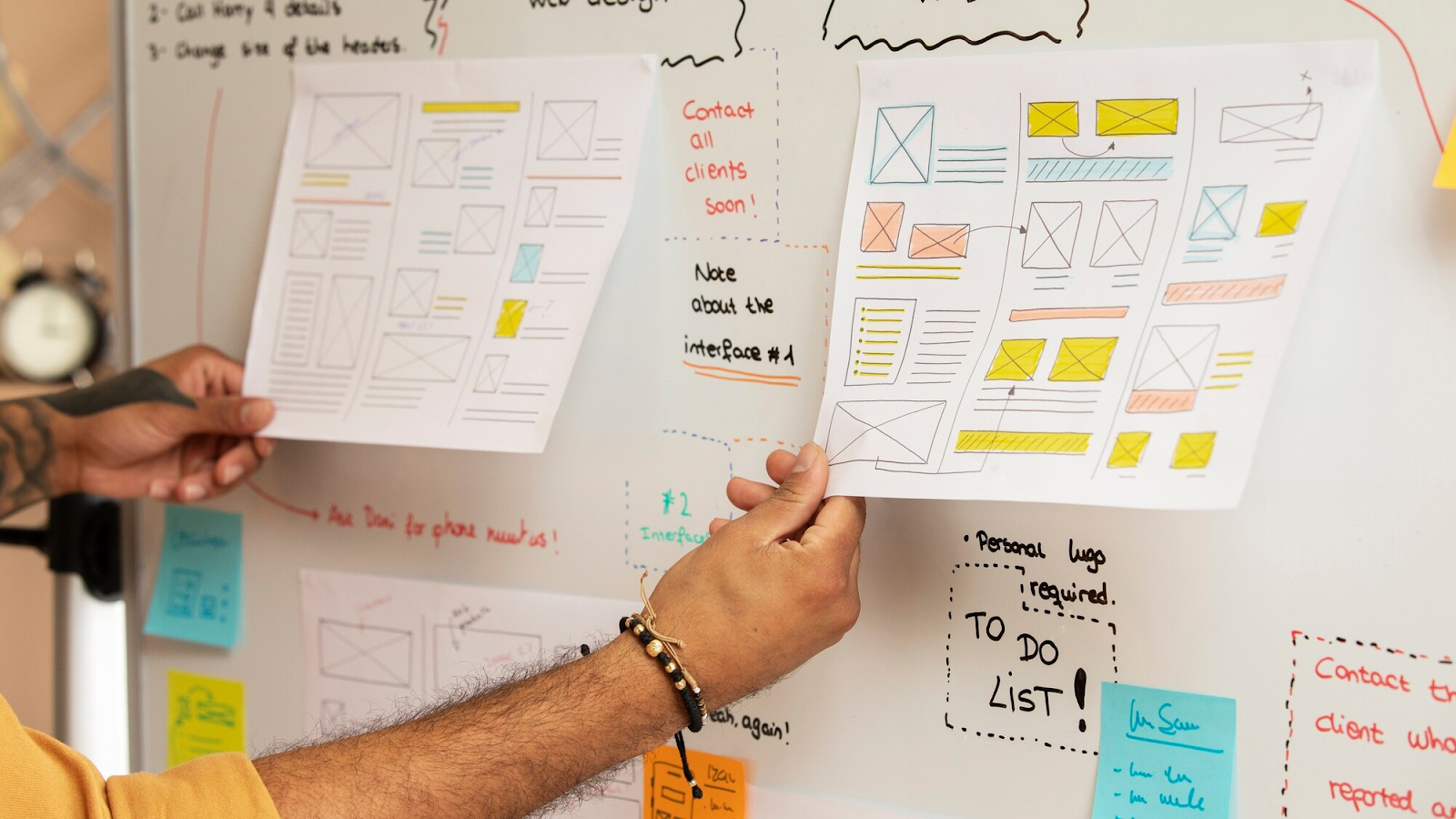 Digital product wireframe.