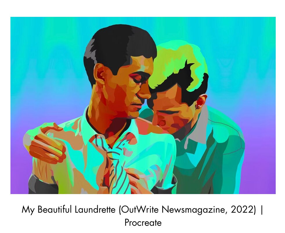 "My Beautiful Laundrette" image drawn by Christopher