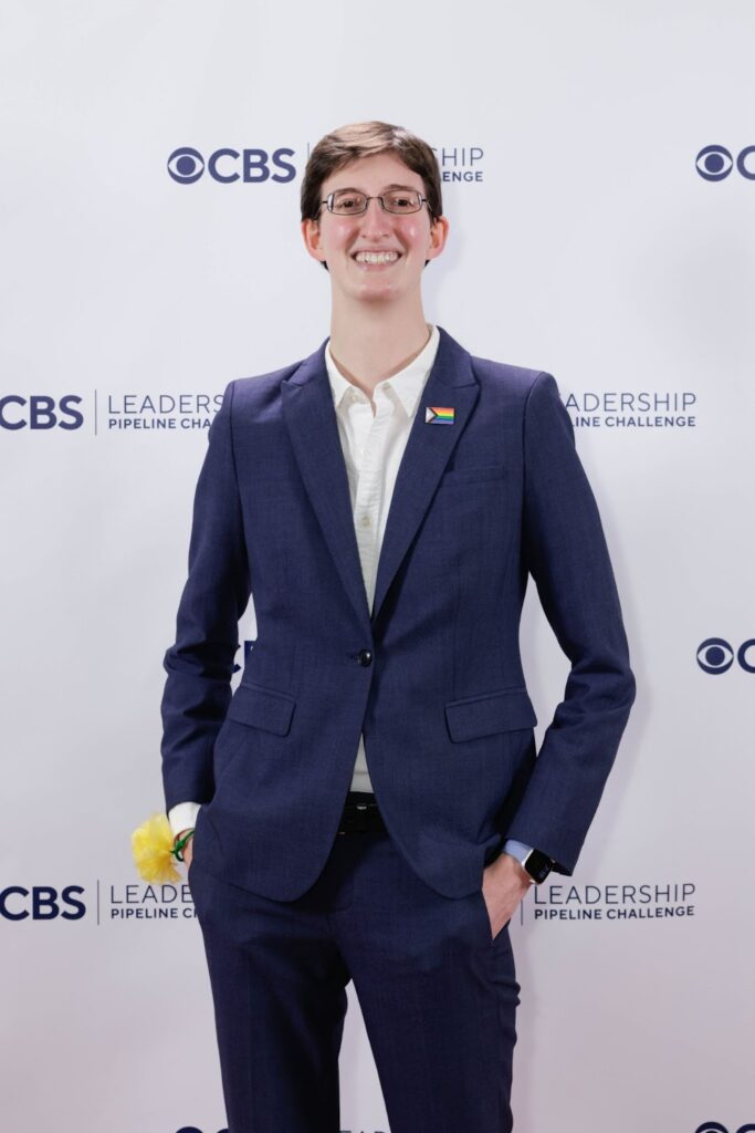 CBS Red Carpet photo from 2024, Christopher pictured